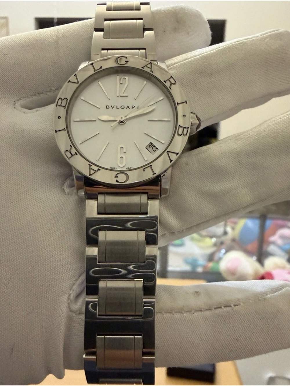 BVLGARI Bulgari Bvlgari 33mm Automatic White Dial Ladies Watch BBL 33 S Steel